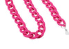 Neon pink matt acrylic chain glasses chain